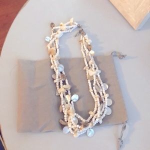 Beaded shell necklace